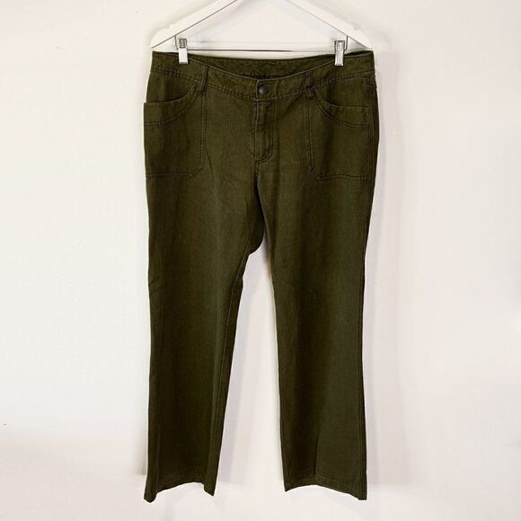 Patagonia Hemp Overstone Pants in Dark Olive Green - Picture 1 of 6
